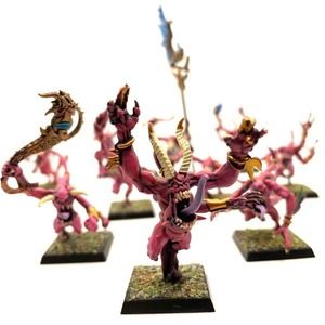 Chaos Daemons Pink Horrors of Tzeentch 10 Painted Miniatures